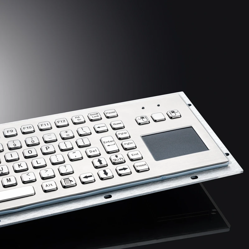 D-8606T Panel Mount Stainless Steel Keyboard