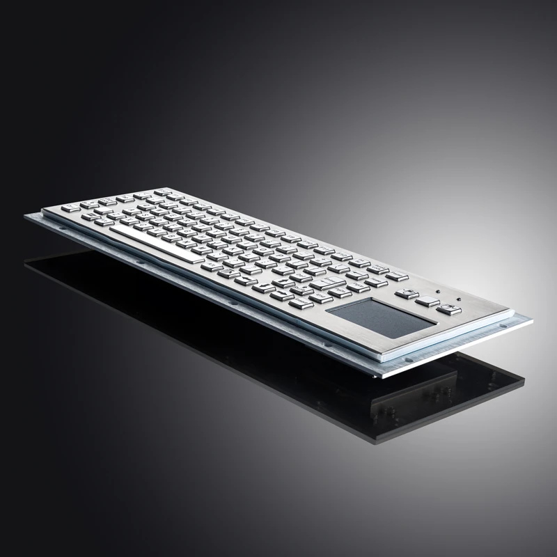 D-8606T Panel Mount Stainless Steel Keyboard