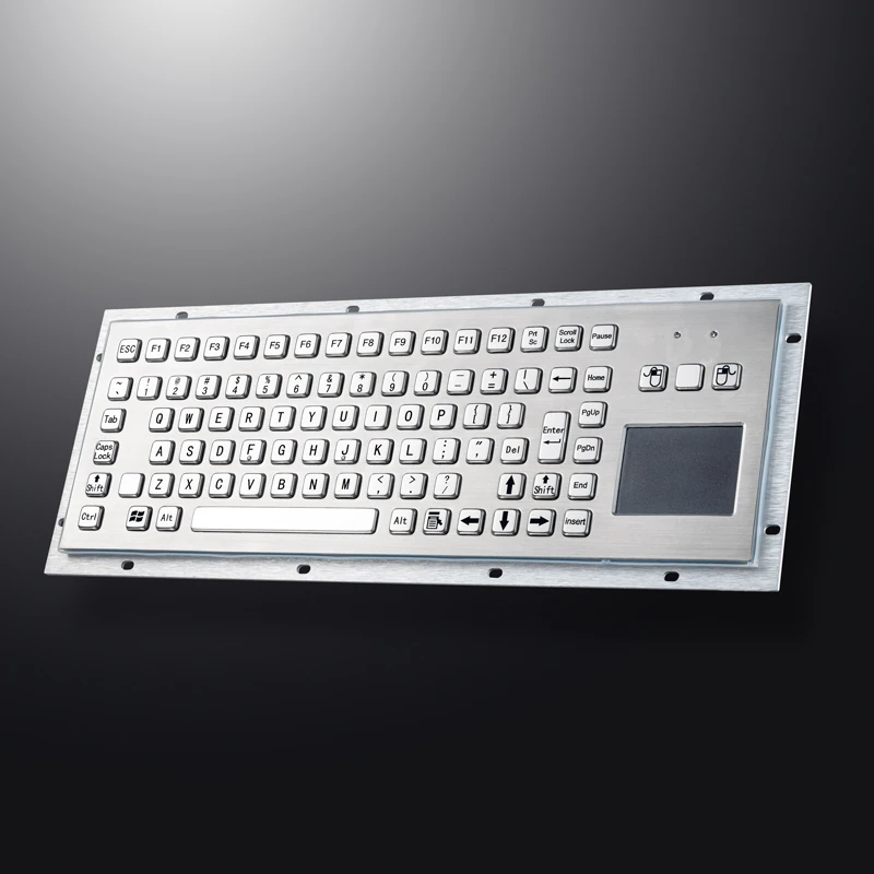 D-8606T Panel Mount Stainless Steel Keyboard