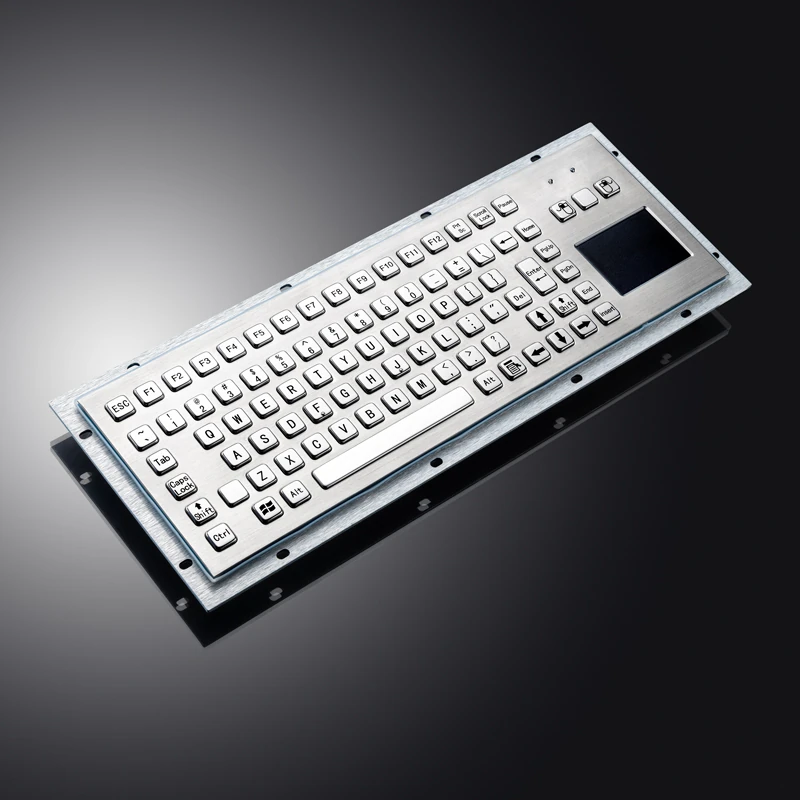 D-8606T Panel Mount Stainless Steel Keyboard