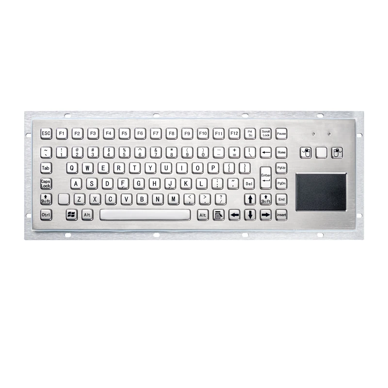D-8606T Panel Mount Stainless Steel Keyboard