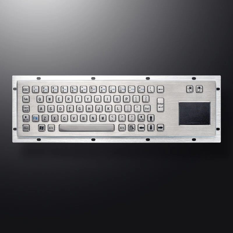 D-8607 Panel Mount Stainless Steel Keyboard
