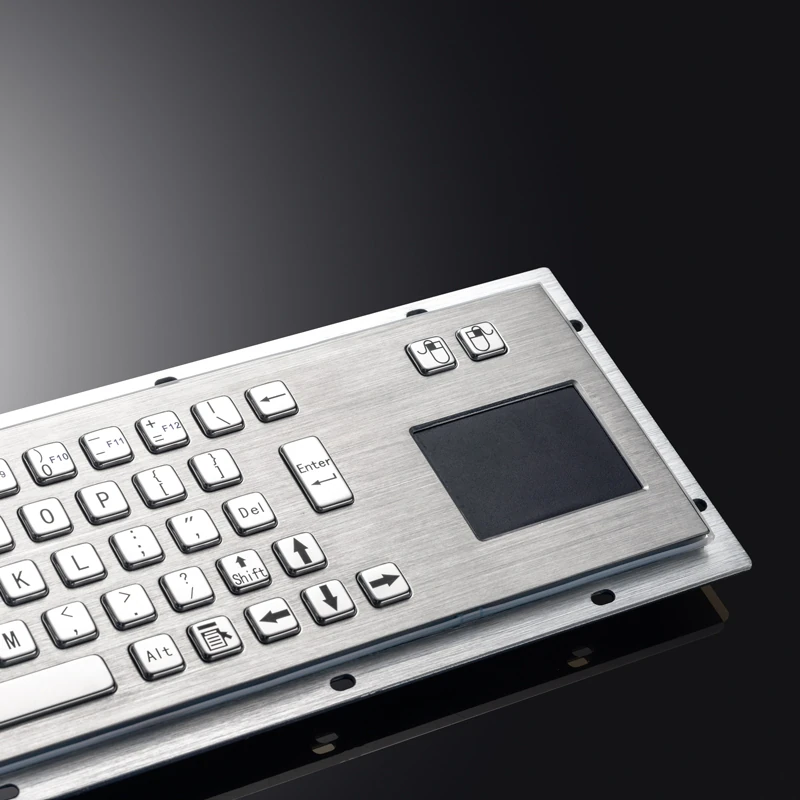 D-8607 Panel Mount Stainless Steel Keyboard