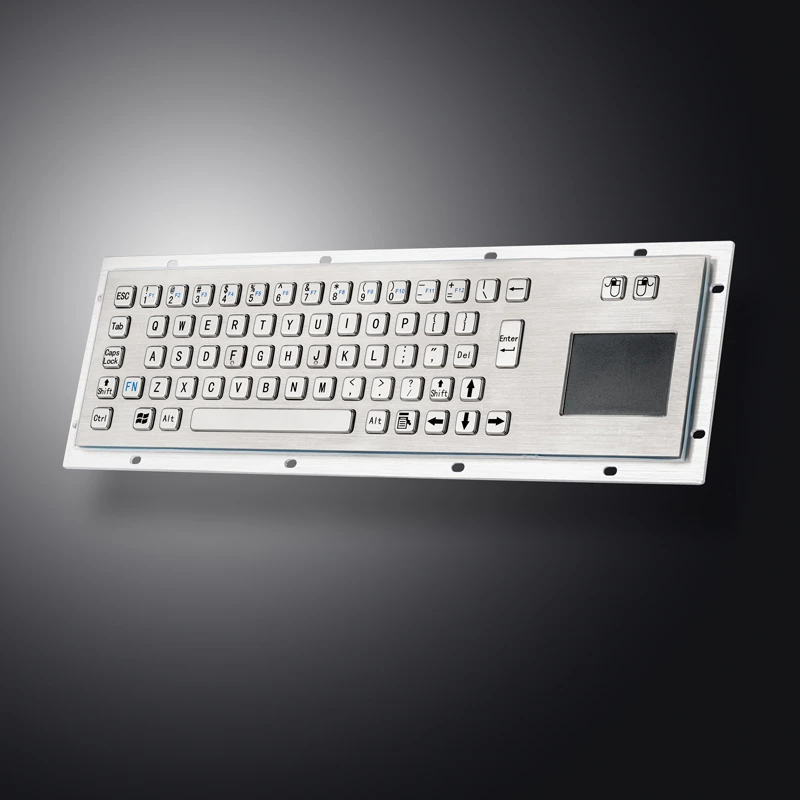 D-8607 Panel Mount Stainless Steel Keyboard