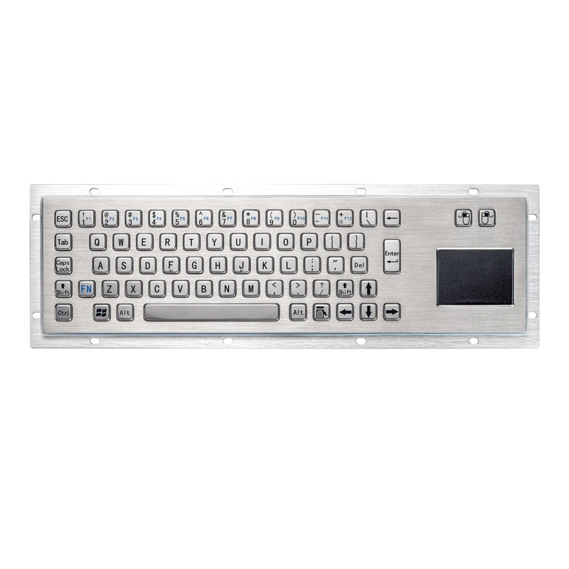 D-8607 Panel Mount Stainless Steel Keyboard