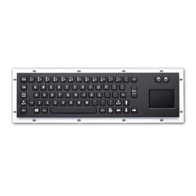 D-8607B Panel Mount Stainless Steel Keyboard