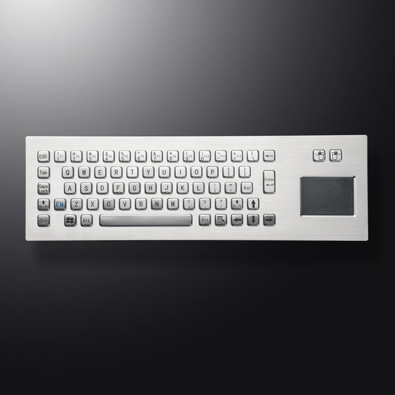 D-8608 DESK Panel Mount Stainless Steel Keyboard