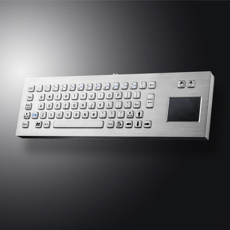 D-8608 DESK Panel Mount Stainless Steel Keyboard