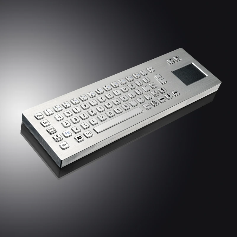 D-8608 DESK Panel Mount Stainless Steel Keyboard