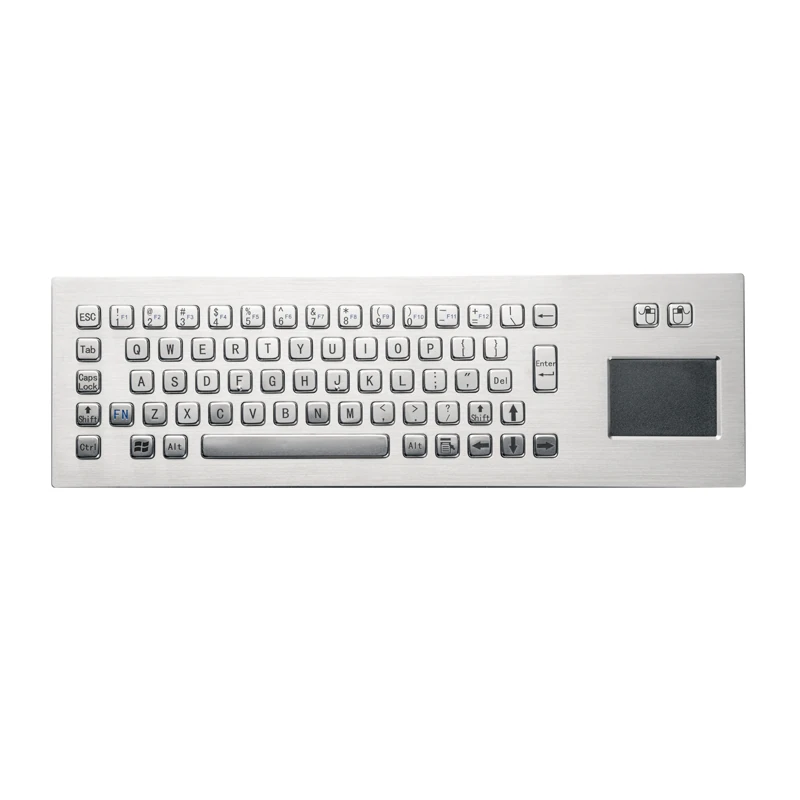 D-8608 DESK Panel Mount Stainless Steel Keyboard