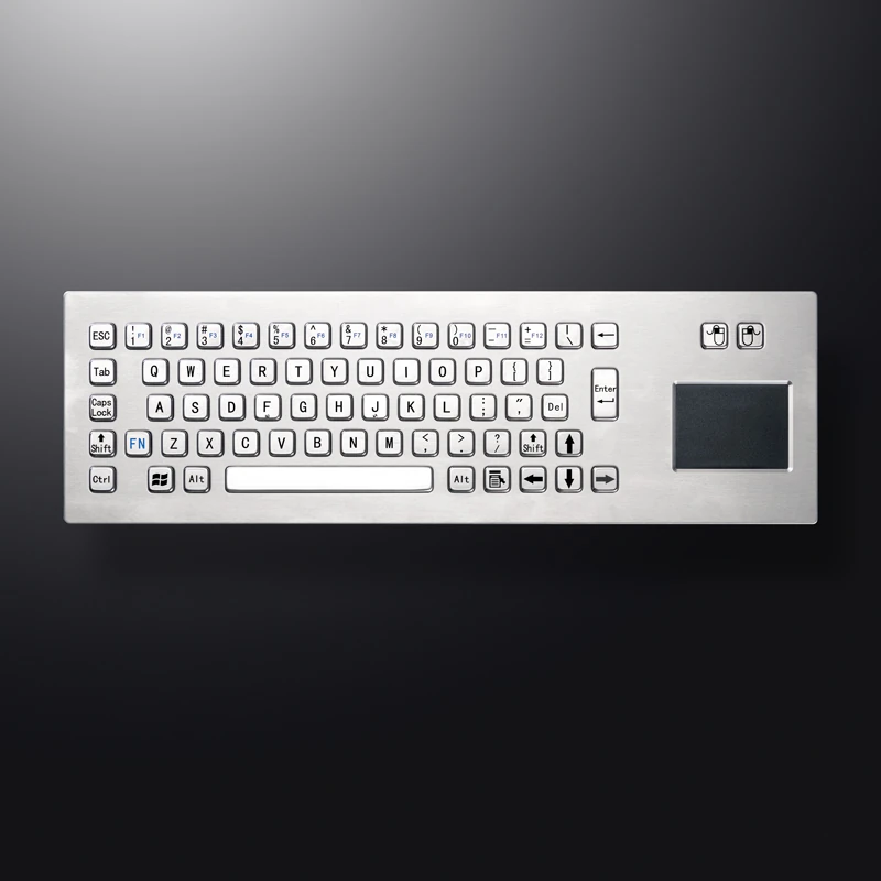 D-8608 Panel Mount Stainless Steel Keyboard