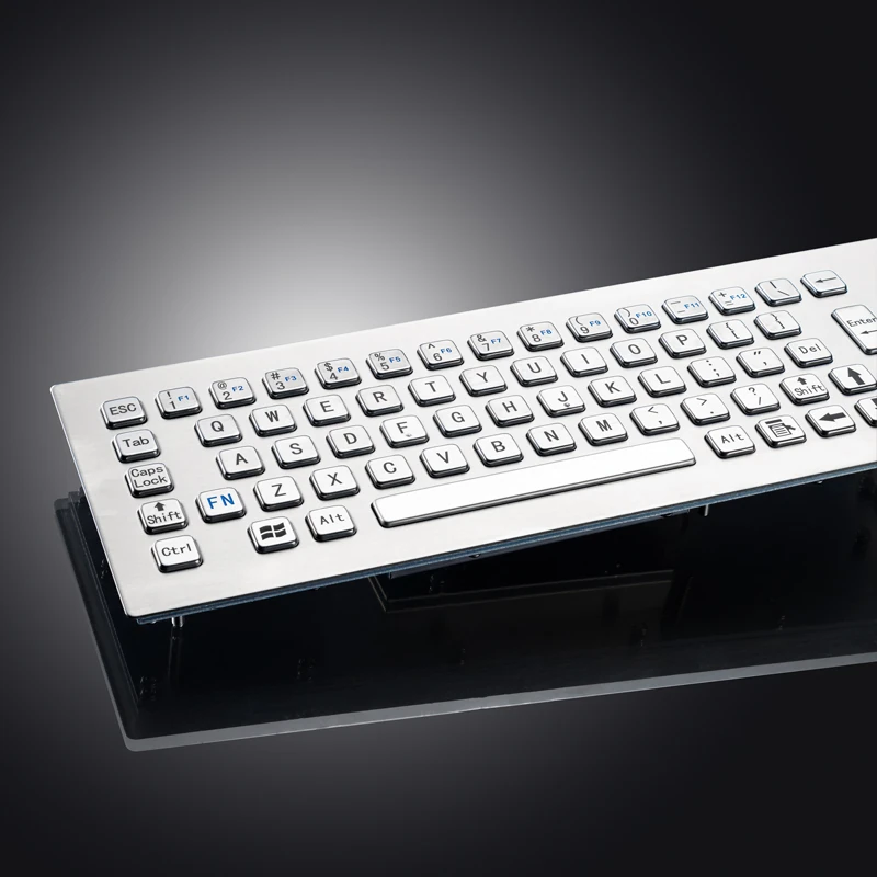 D-8608 Panel Mount Stainless Steel Keyboard