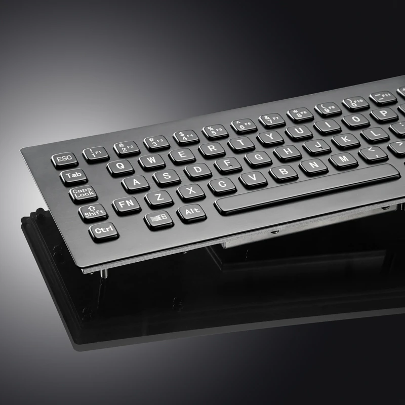 D-8608B Panel Mount Stainless Steel Keyboard