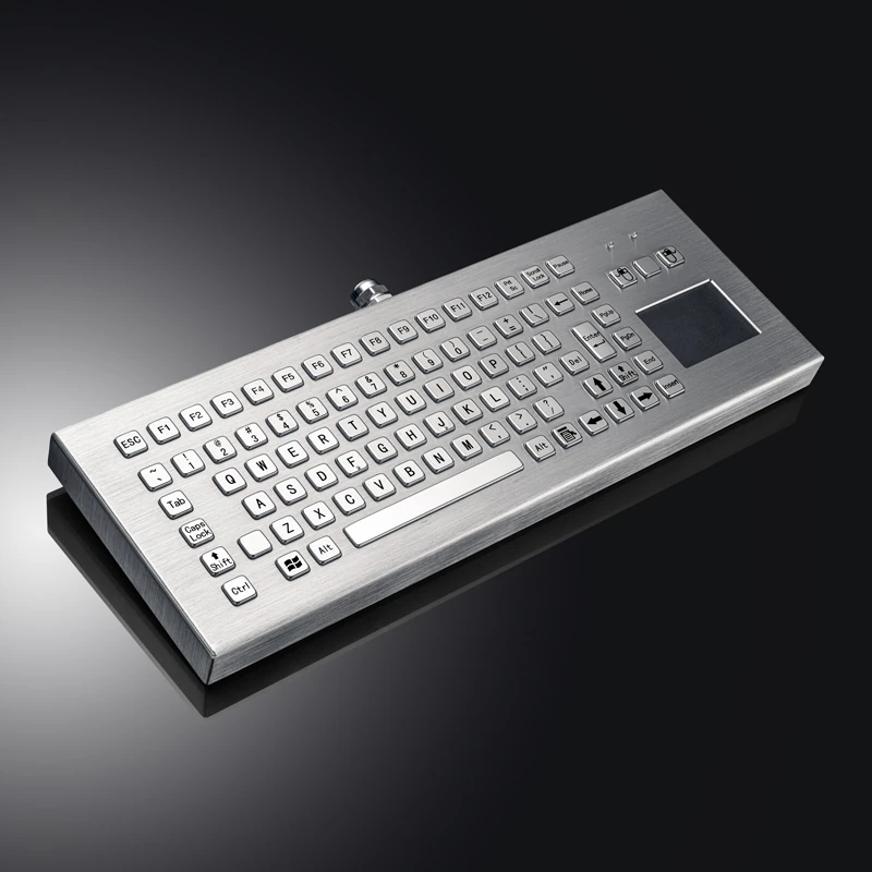 D-8611 DESK Panel Mount Stainless Steel Keyboard