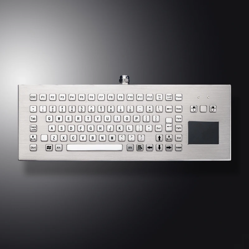 D-8611 DESK Panel Mount Stainless Steel Keyboard