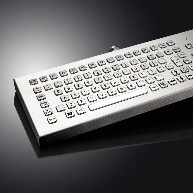 D-8611 DESK Panel Mount Stainless Steel Keyboard