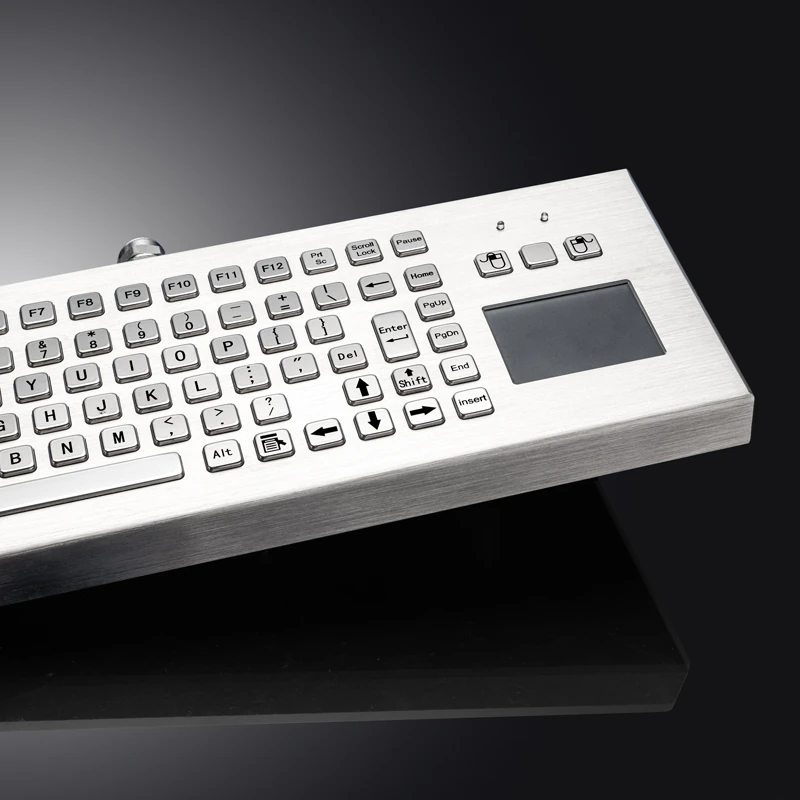 D-8611 DESK Panel Mount Stainless Steel Keyboard