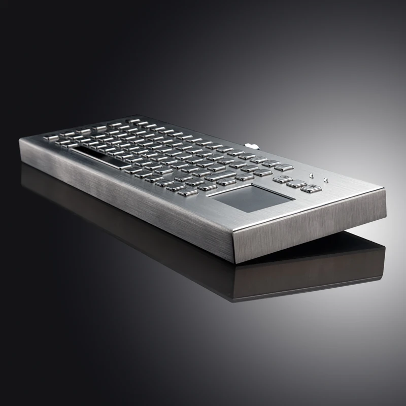 D-8611 DESK Panel Mount Stainless Steel Keyboard