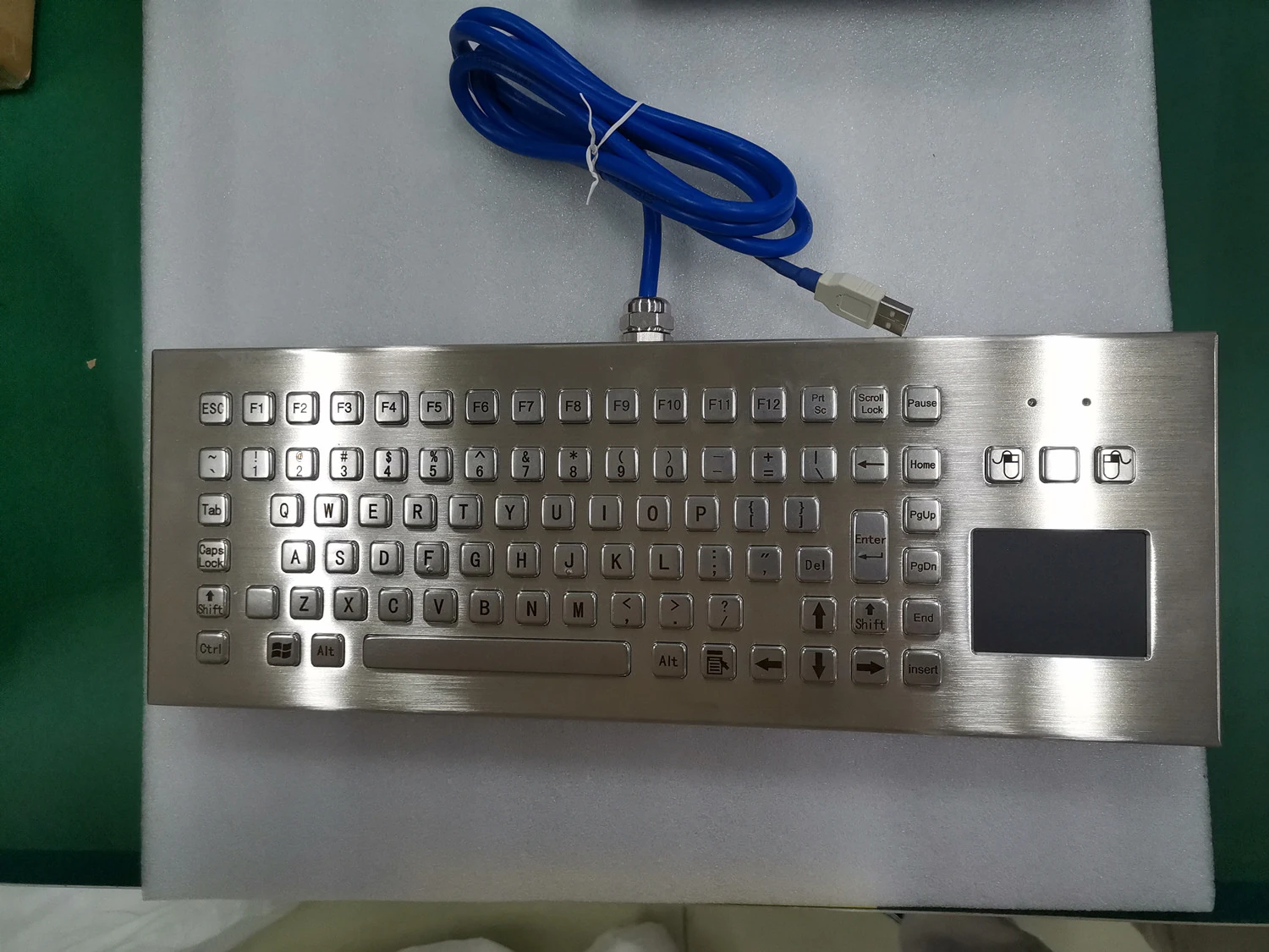 D-8611 DESK Panel Mount Stainless Steel Keyboard