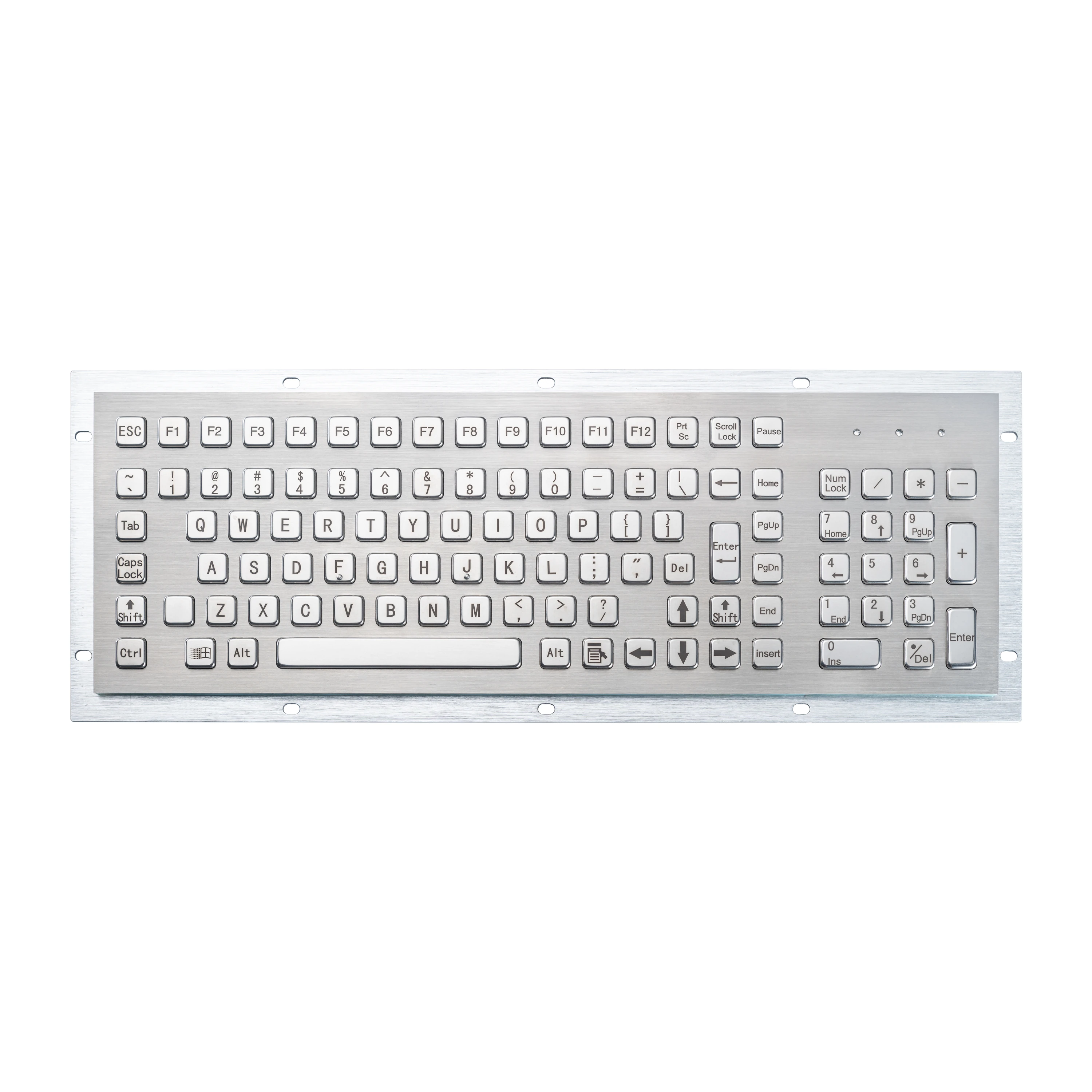 D-8625 Panel Mount Stainless Steel Keyboard