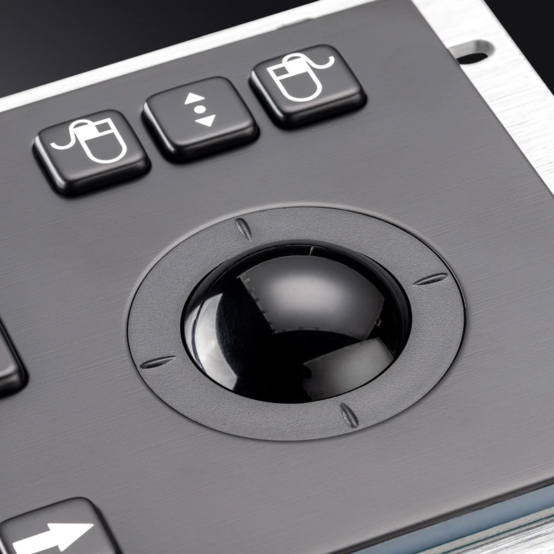 D-8635G-B Panel Mount Stainless Steel Keyboard