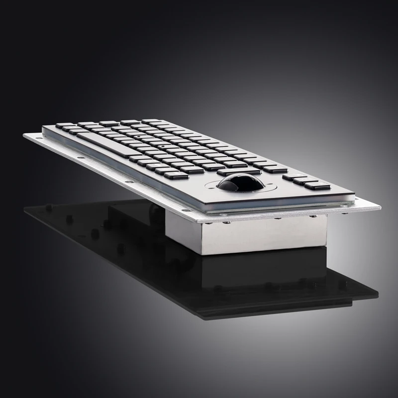 D-8635G-B Panel Mount Stainless Steel Keyboard