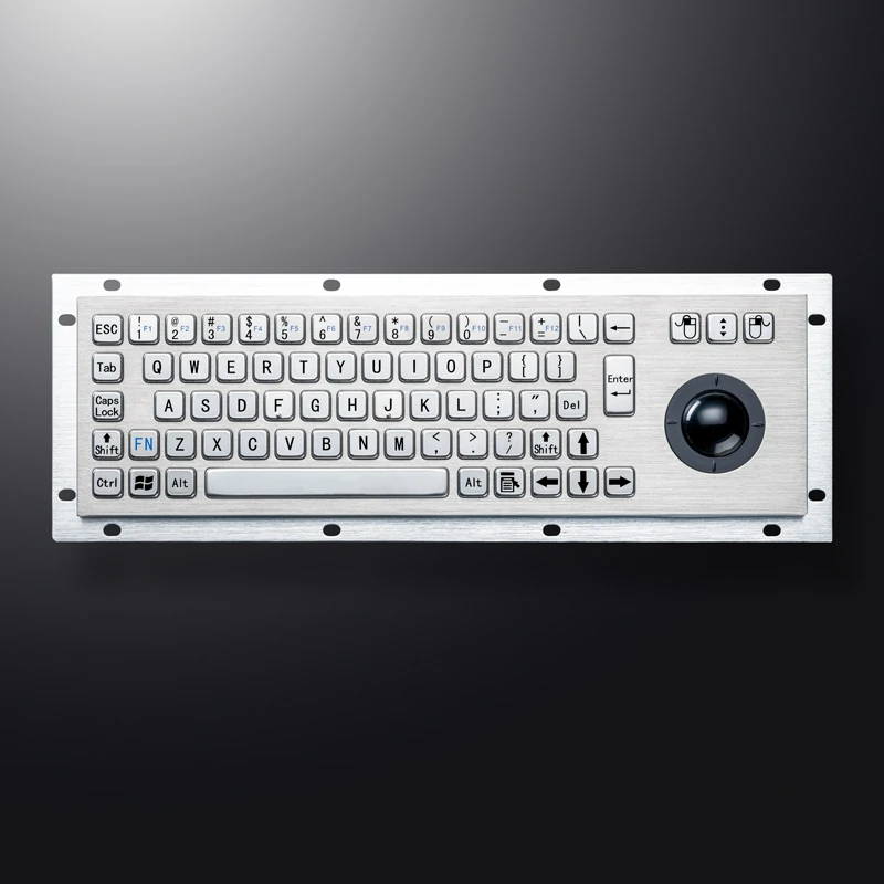 D-8635G Panel Mount Stainless Steel Keyboard