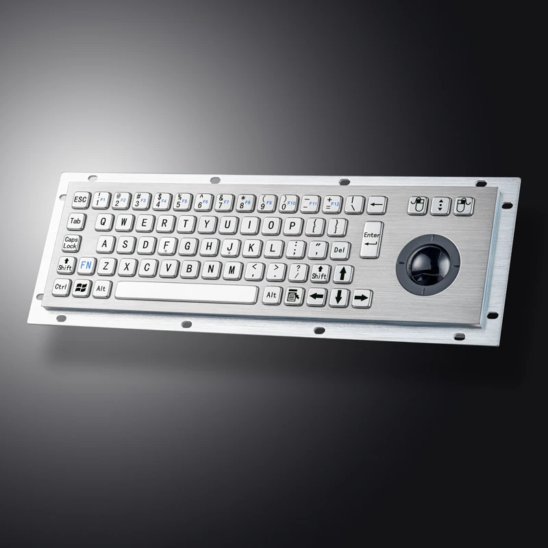 D-8635G Panel Mount Stainless Steel Keyboard