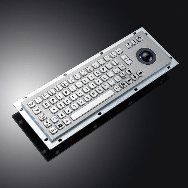 D-8635G Panel Mount Stainless Steel Keyboard