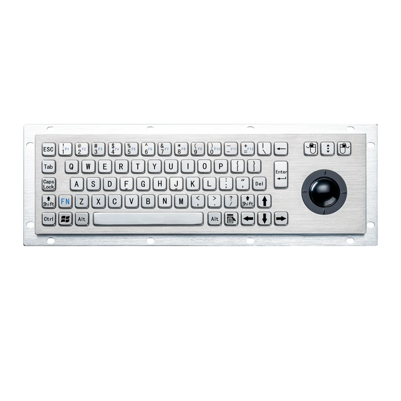 D-8635G Panel Mount Stainless Steel Keyboard