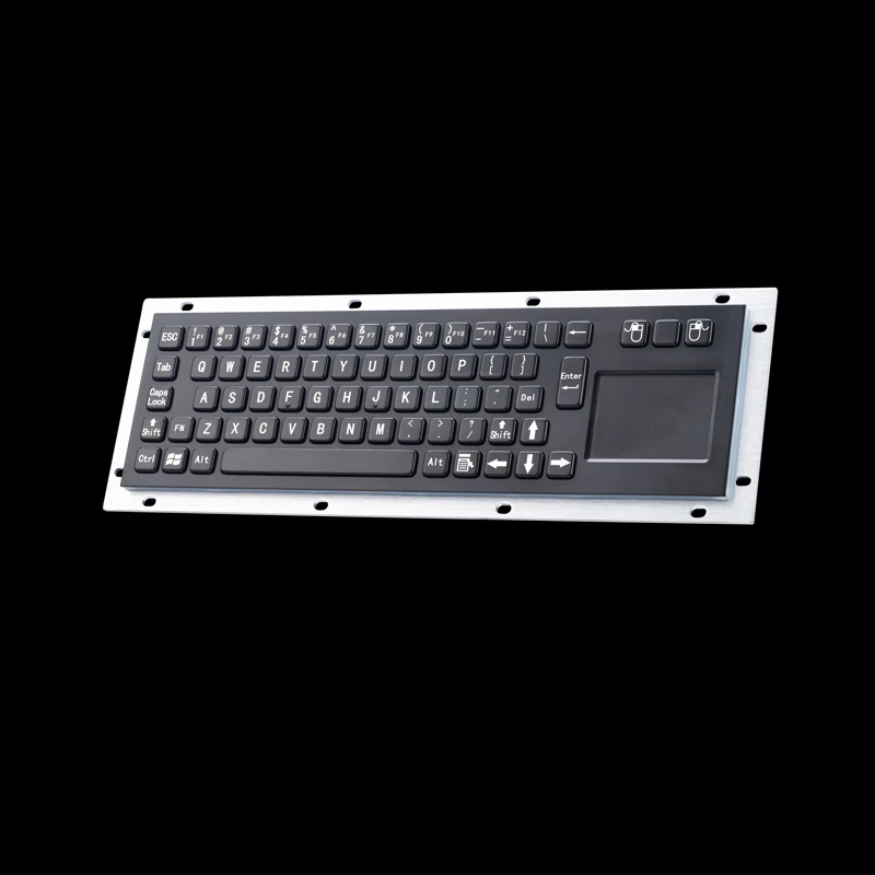 D-8635T-B Panel Mount Stainless Steel Keyboard