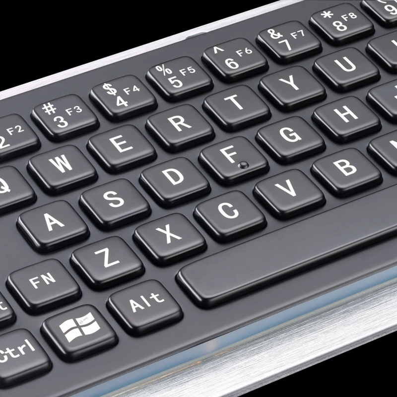 D-8635T-B Panel Mount Stainless Steel Keyboard