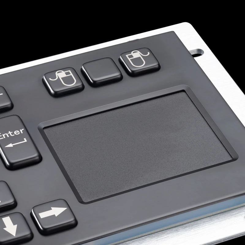 D-8635T-B Panel Mount Stainless Steel Keyboard