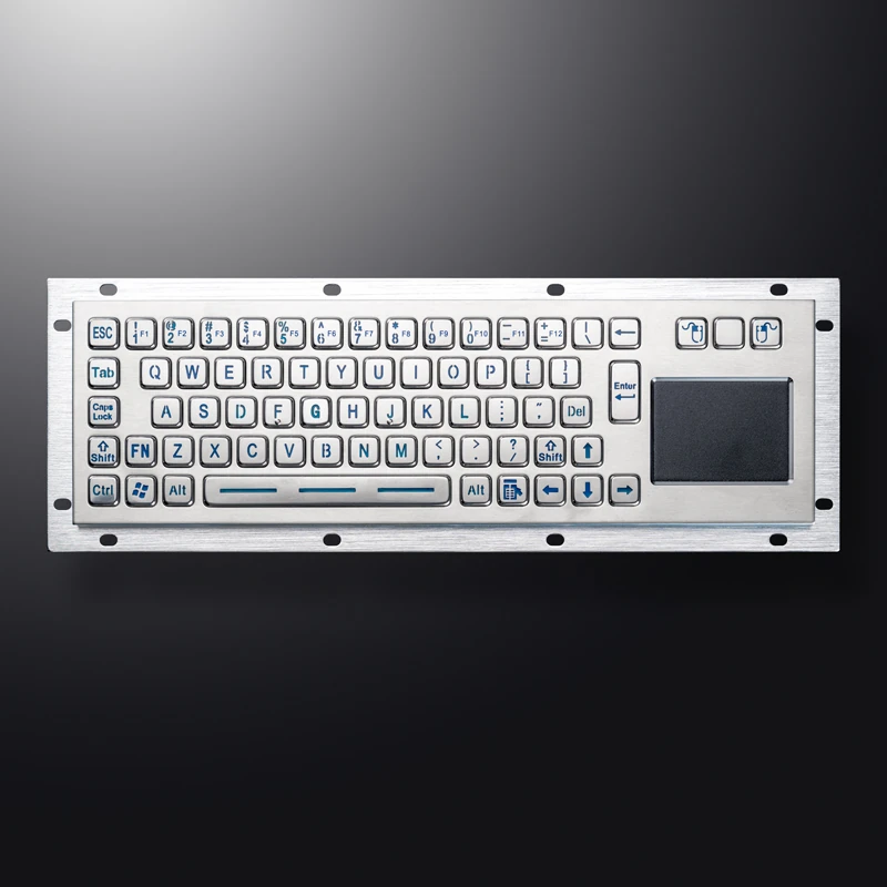 D-8635T Backlight Panel Mount Stainless Steel Keyboard