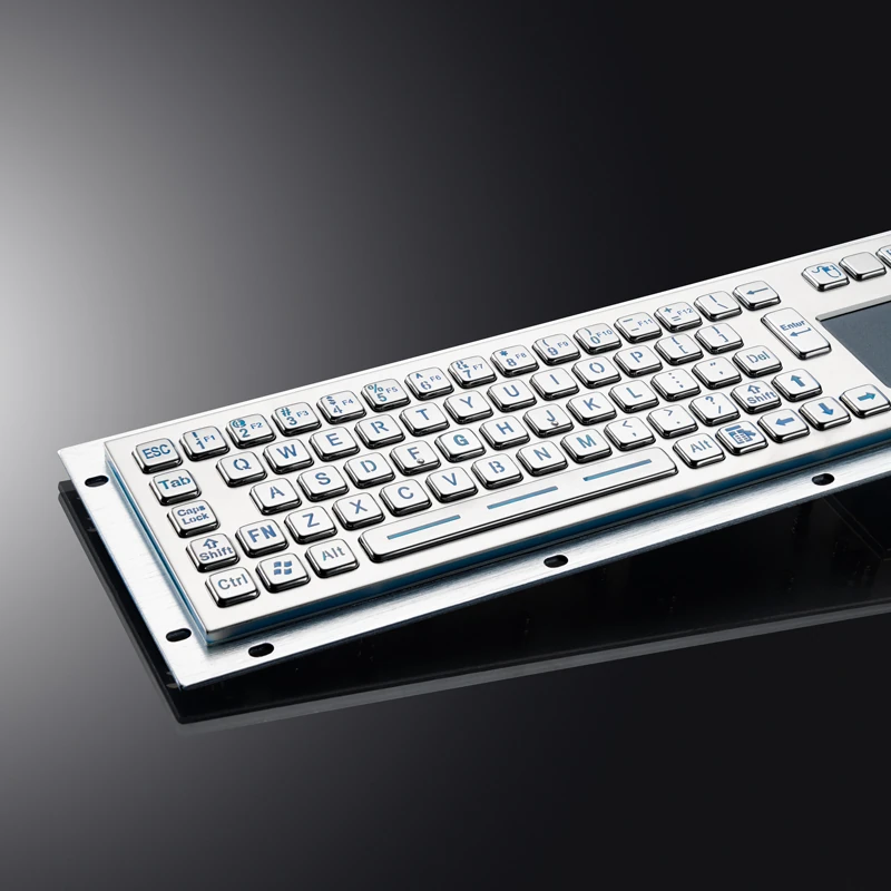 D-8635T Backlight Panel Mount Stainless Steel Keyboard