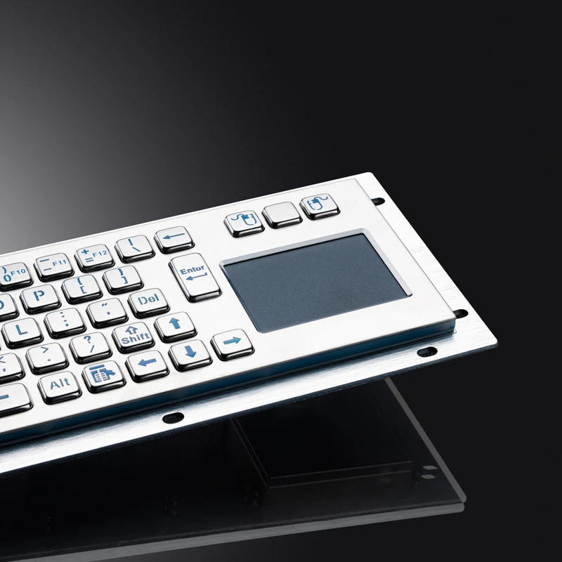 D-8635T Backlight Panel Mount Stainless Steel Keyboard
