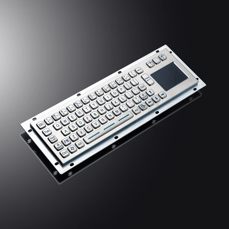 D-8635T Backlight Panel Mount Stainless Steel Keyboard