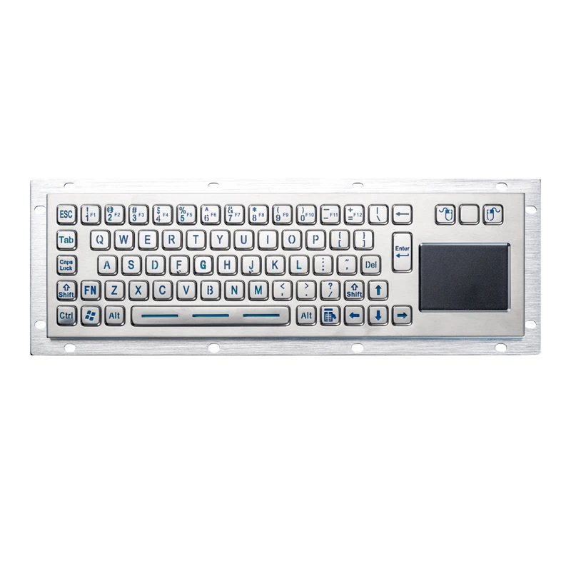 D-8635T Backlight Panel Mount Stainless Steel Keyboard
