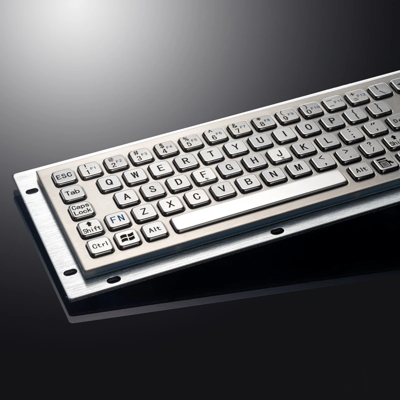 D-8635T Panel Mount Stainless Steel Keyboard