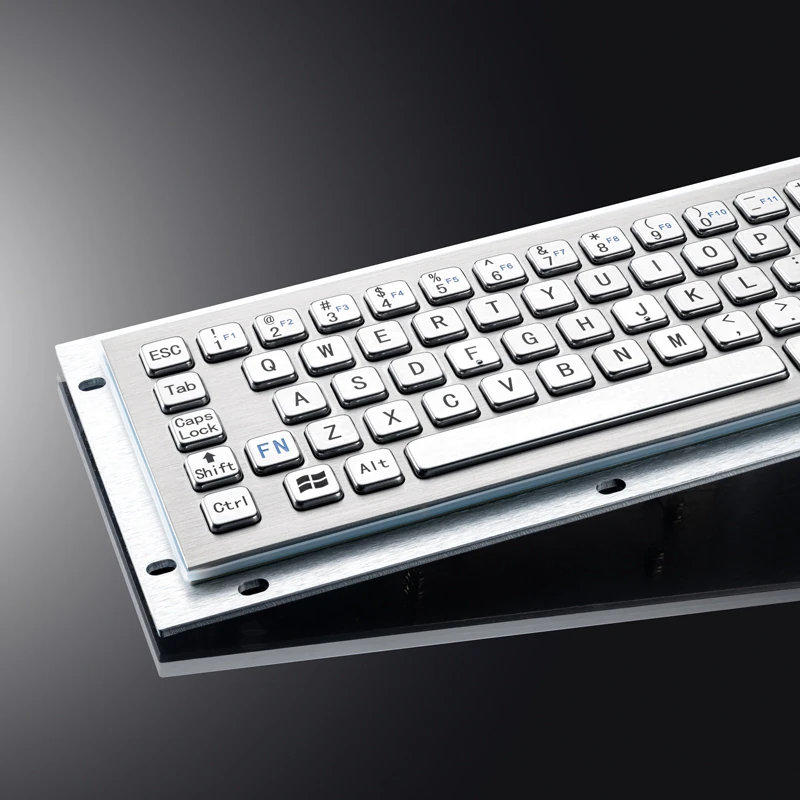 D-8656 Panel Mount Stainless Steel Keyboard