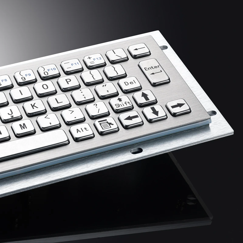 D-8656 Panel Mount Stainless Steel Keyboard