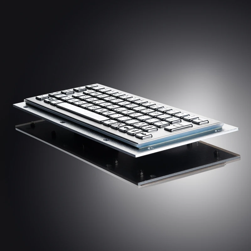 D-8656 Panel Mount Stainless Steel Keyboard