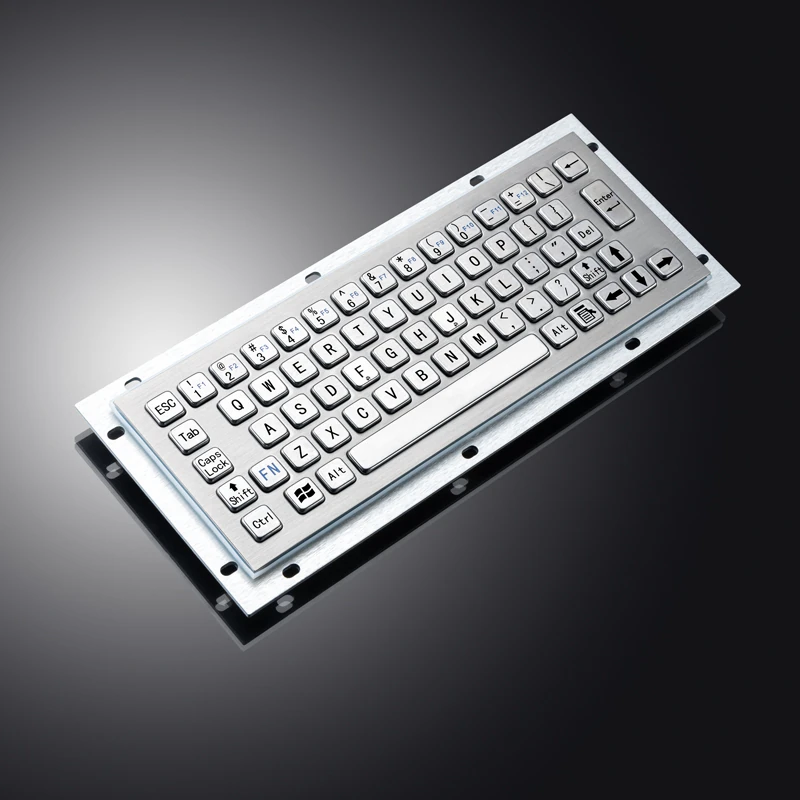 D-8656 Panel Mount Stainless Steel Keyboard
