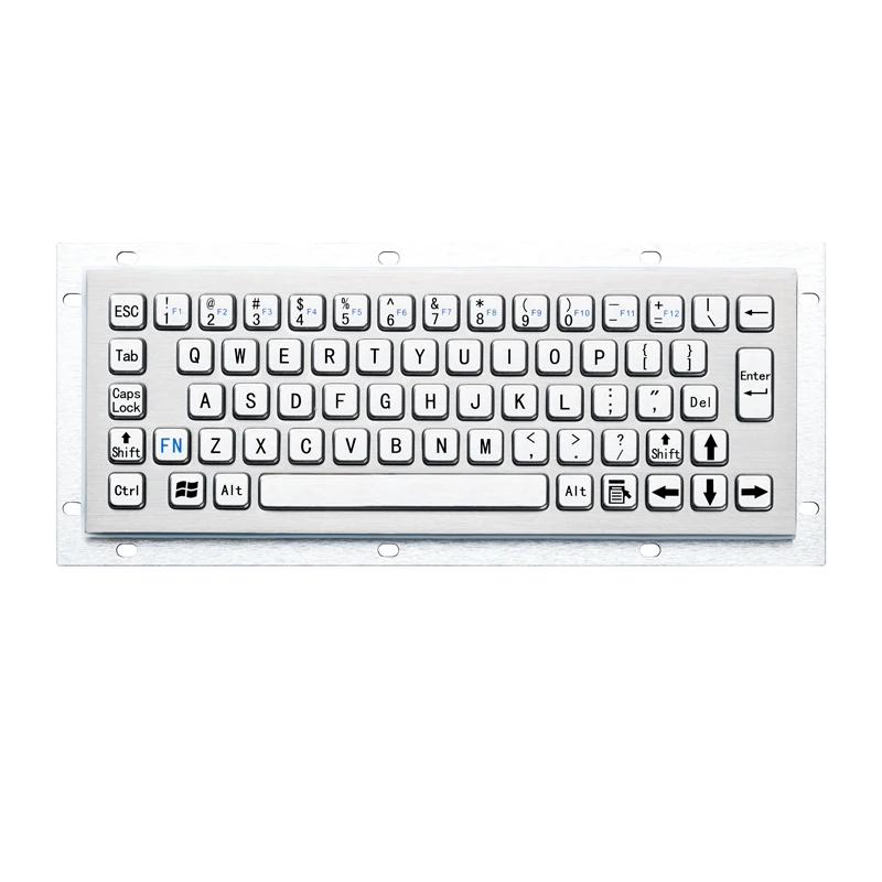 D-8656 Panel Mount Stainless Steel Keyboard