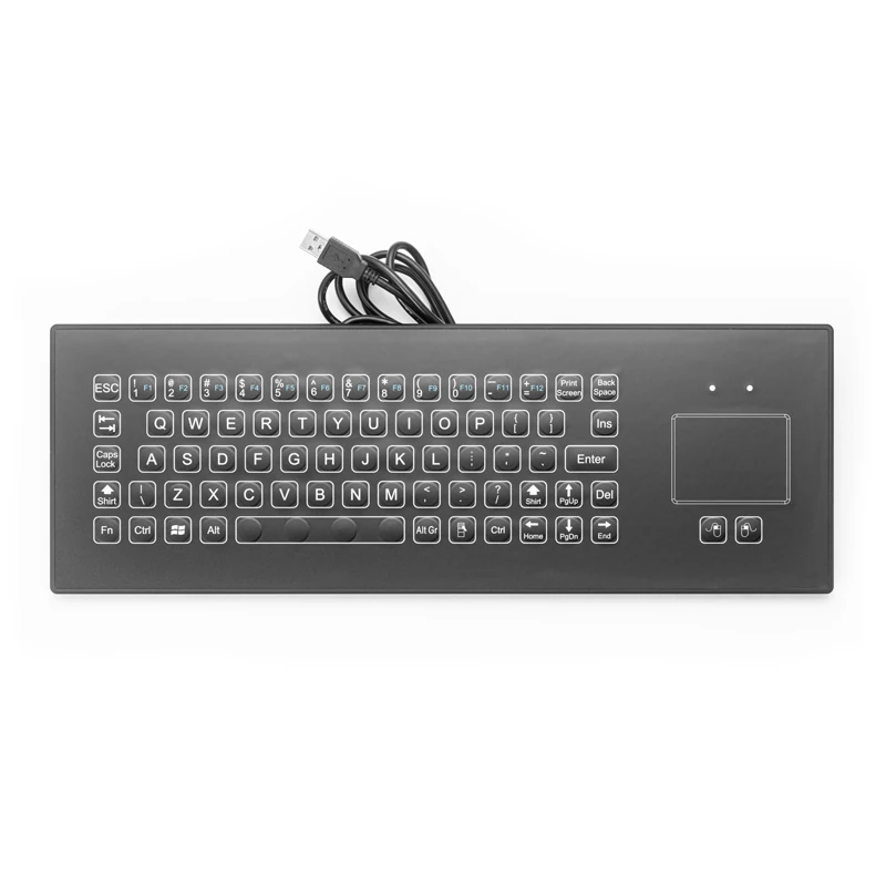 D-8688-QRS Panel Mount Membrane Keyboard