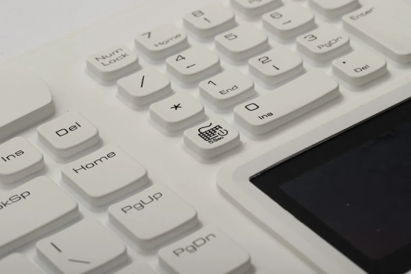 D-87-W107 Panel Mount Silicone Keyboard