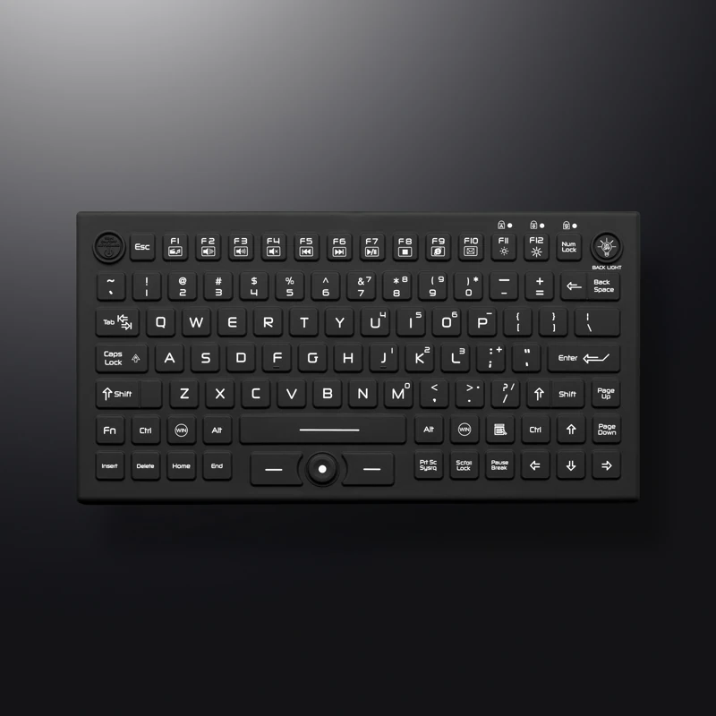 D-87C Panel Mount Silicone Keyboard