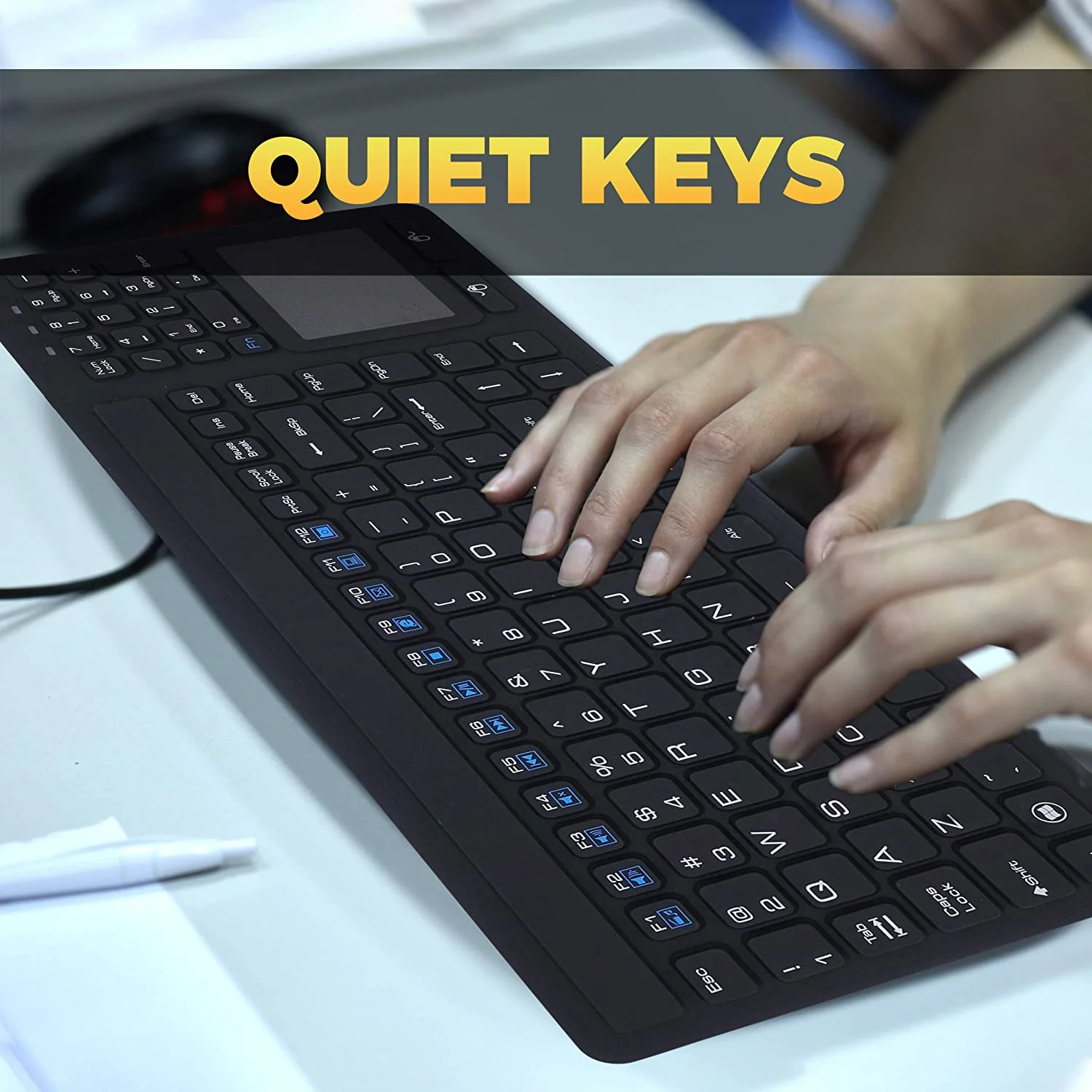 D-87P Panel Mount Silicone Keyboard