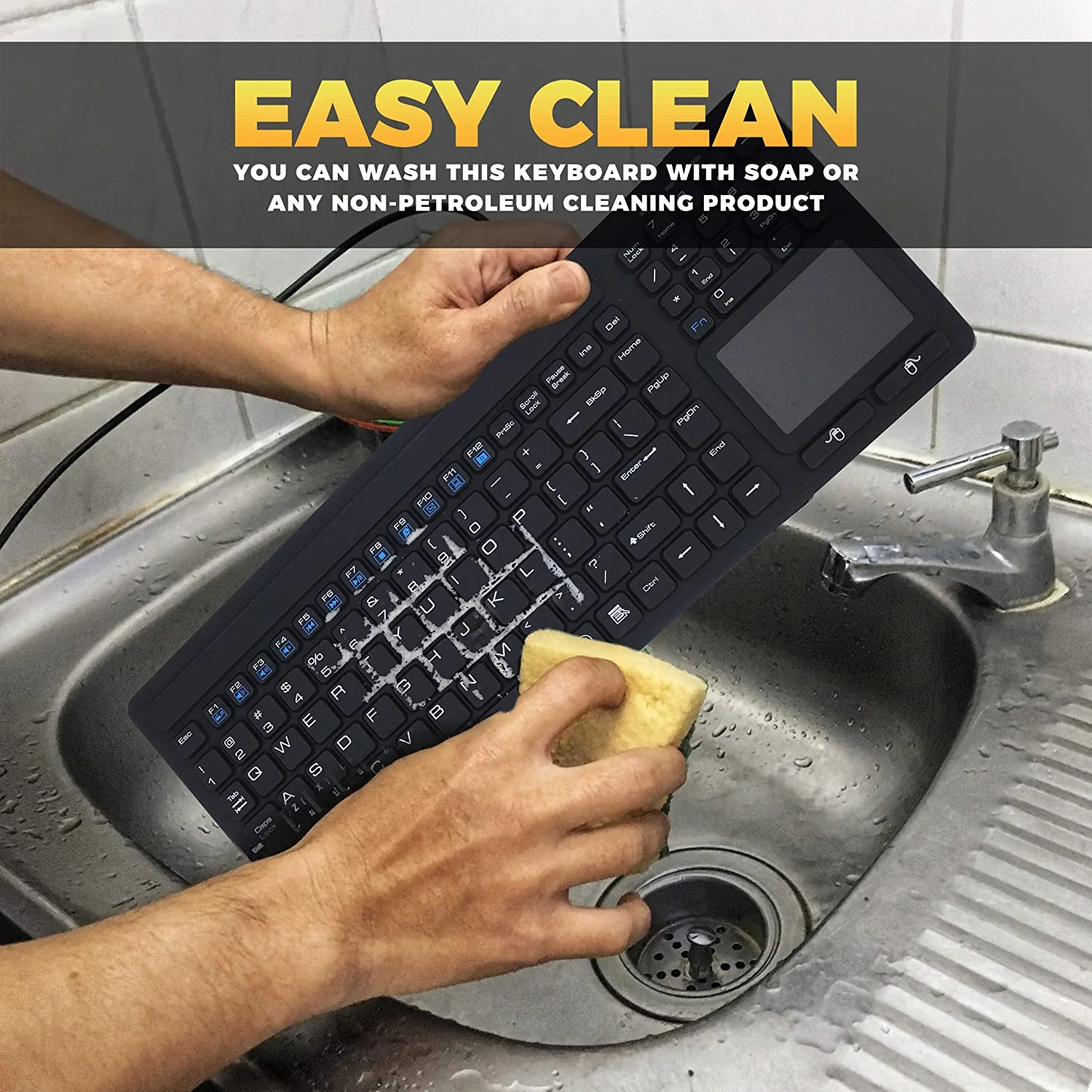 D-87P Panel Mount Silicone Keyboard