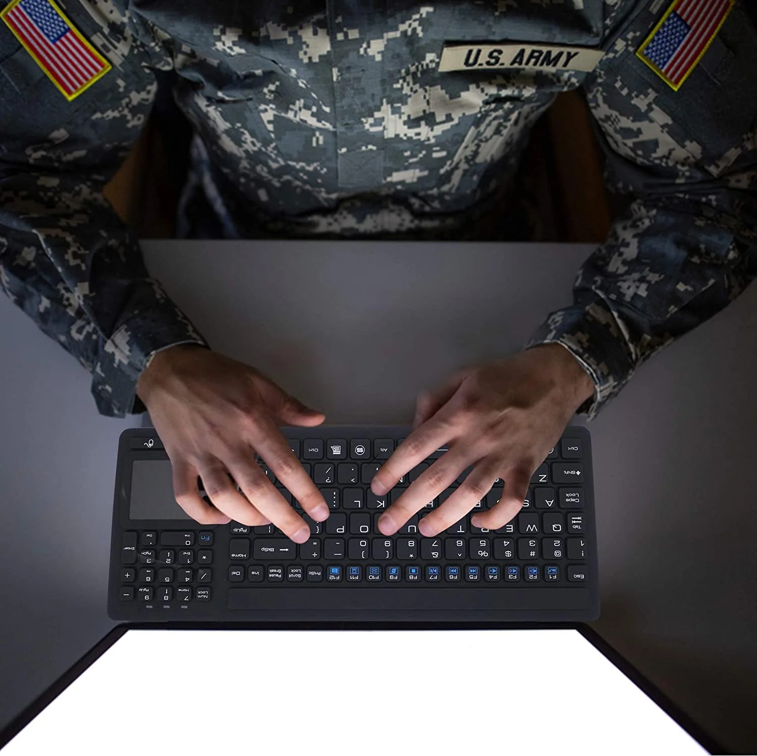 D-87P Panel Mount Silicone Keyboard